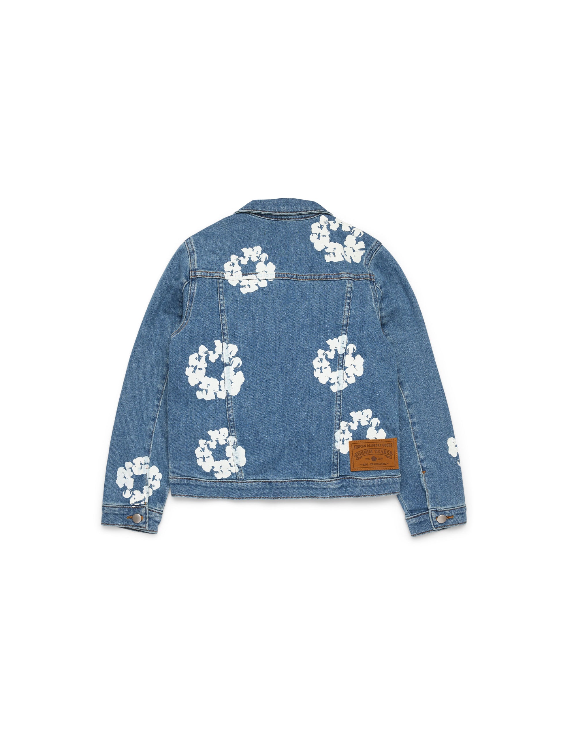 Kids Cotton Wreath Denim Jacket Light Indigo – view 2