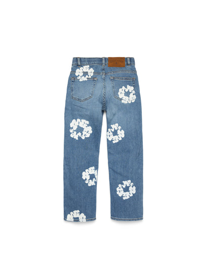 Kids Cotton Wreath Denim Pant Light Indigo – view 2