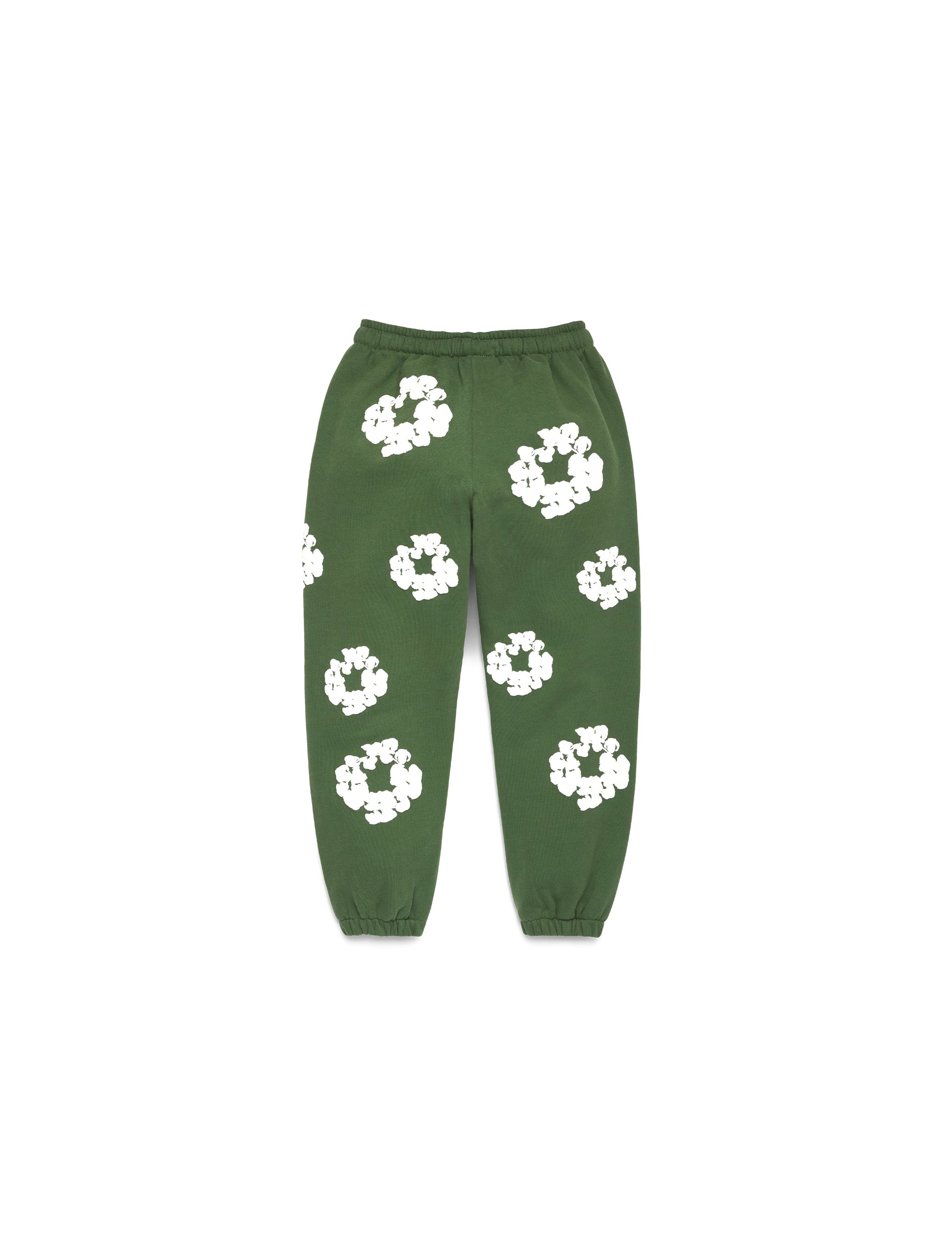 Kids Cotton Wreath Sweatpants Green – view 2