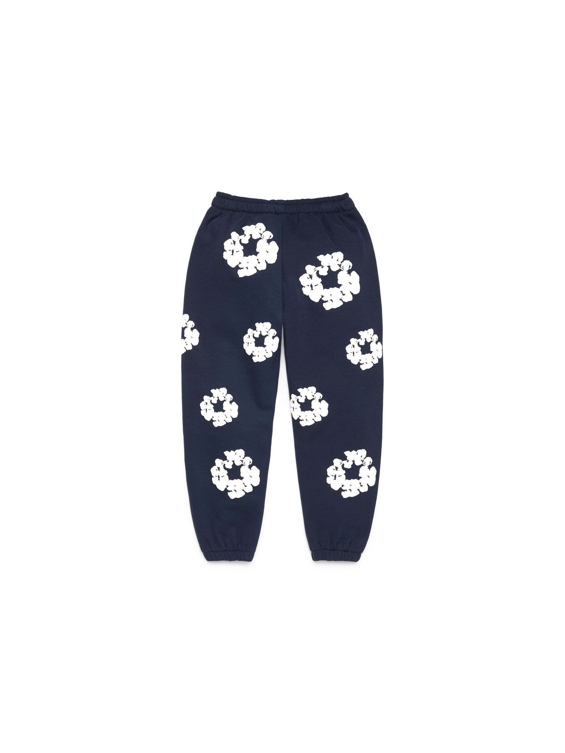 Kids Cotton Wreath Sweatpants Navy – view 2