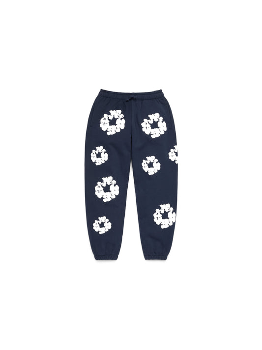 Kids Cotton Wreath Sweatpants Navy