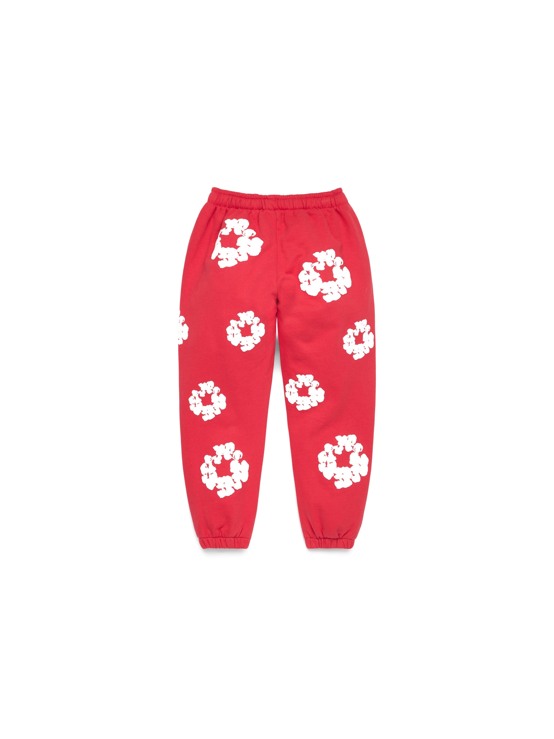 Kids Cotton Wreath Sweatpants Red – view 2