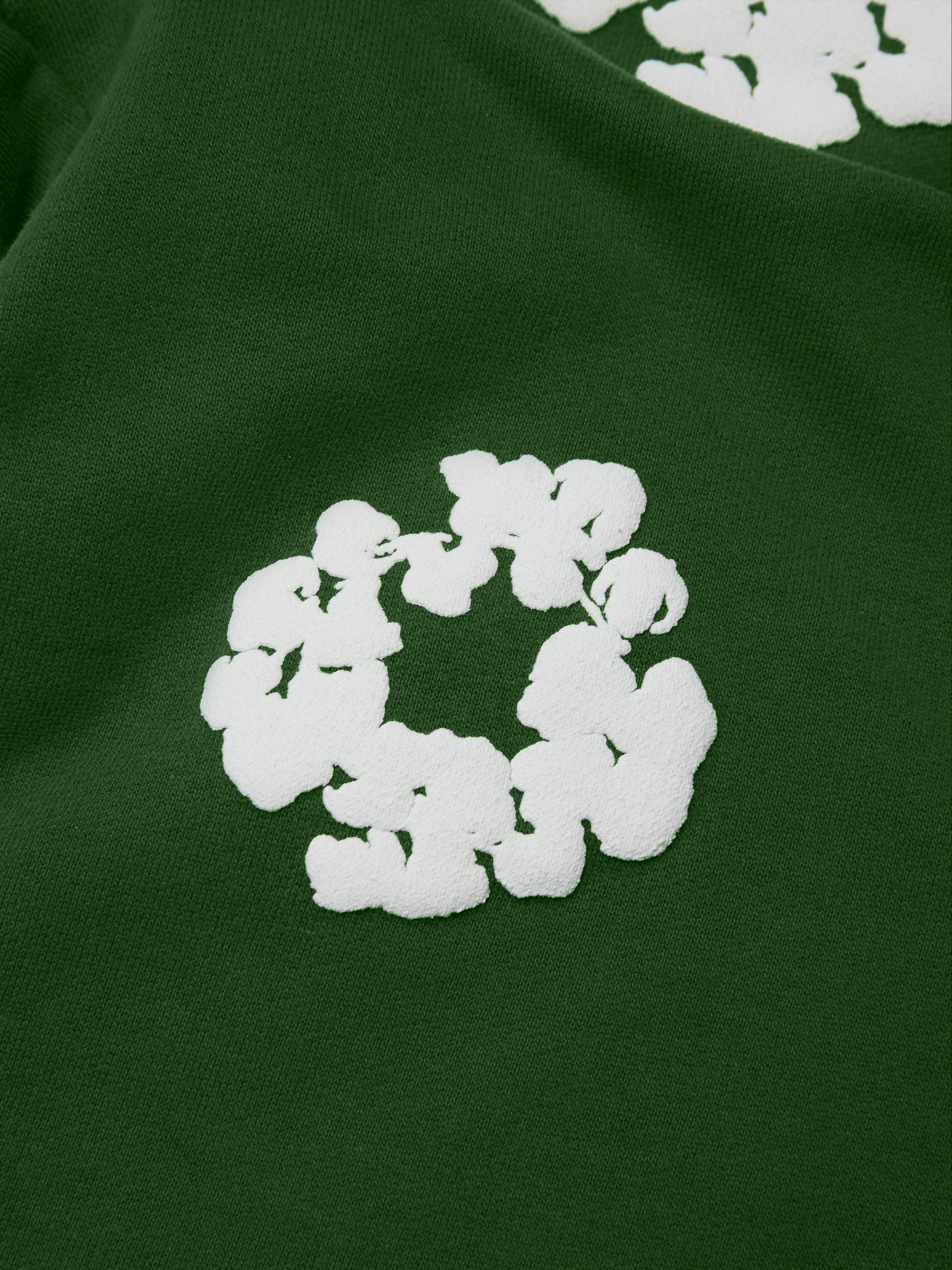 Kids Cotton Wreath Sweatpants Green – view 3