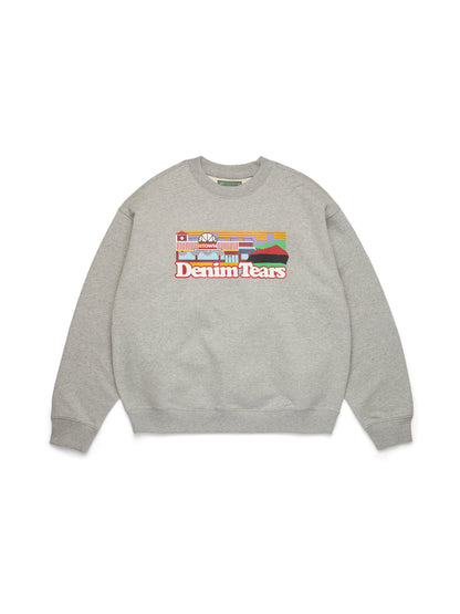Liberty Rock Skyline Crewneck Grey