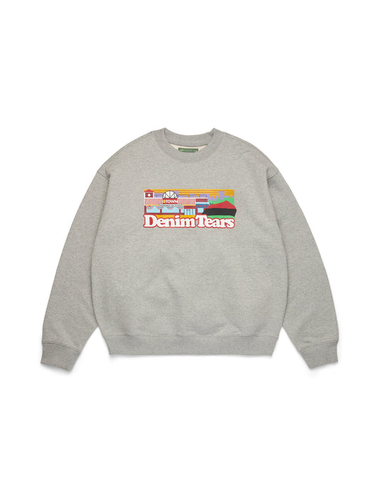 Liberty Rock Skyline Crewneck Grey