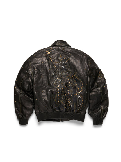 Libertas Studded Leather Jacket – view 2