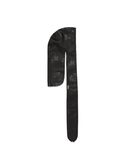 Cotton Wreath Leather Durag Black – view 2