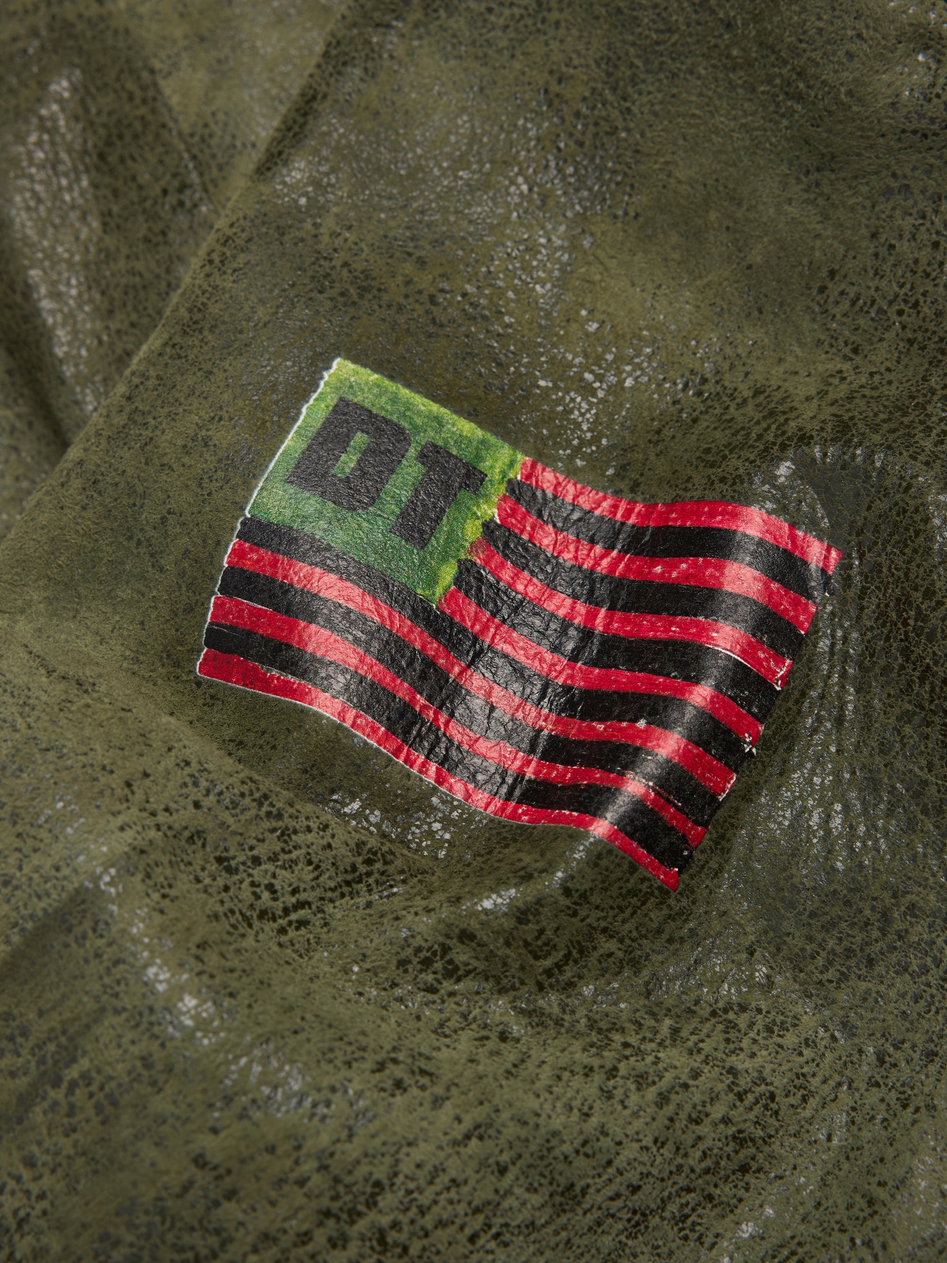 Leather Jungle Shirt Army Green – view 4