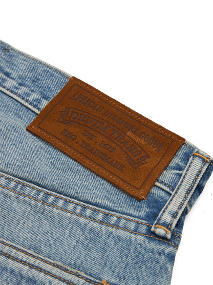 Light Wash Cotton Wreath Denim Short – view 4