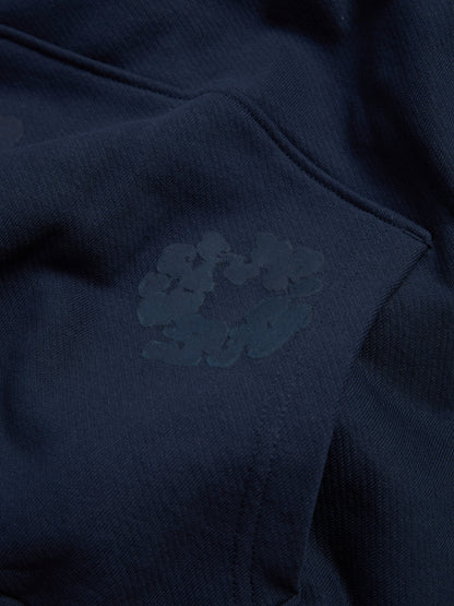 Mono Cotton Wreath Hoodie Navy – view 3