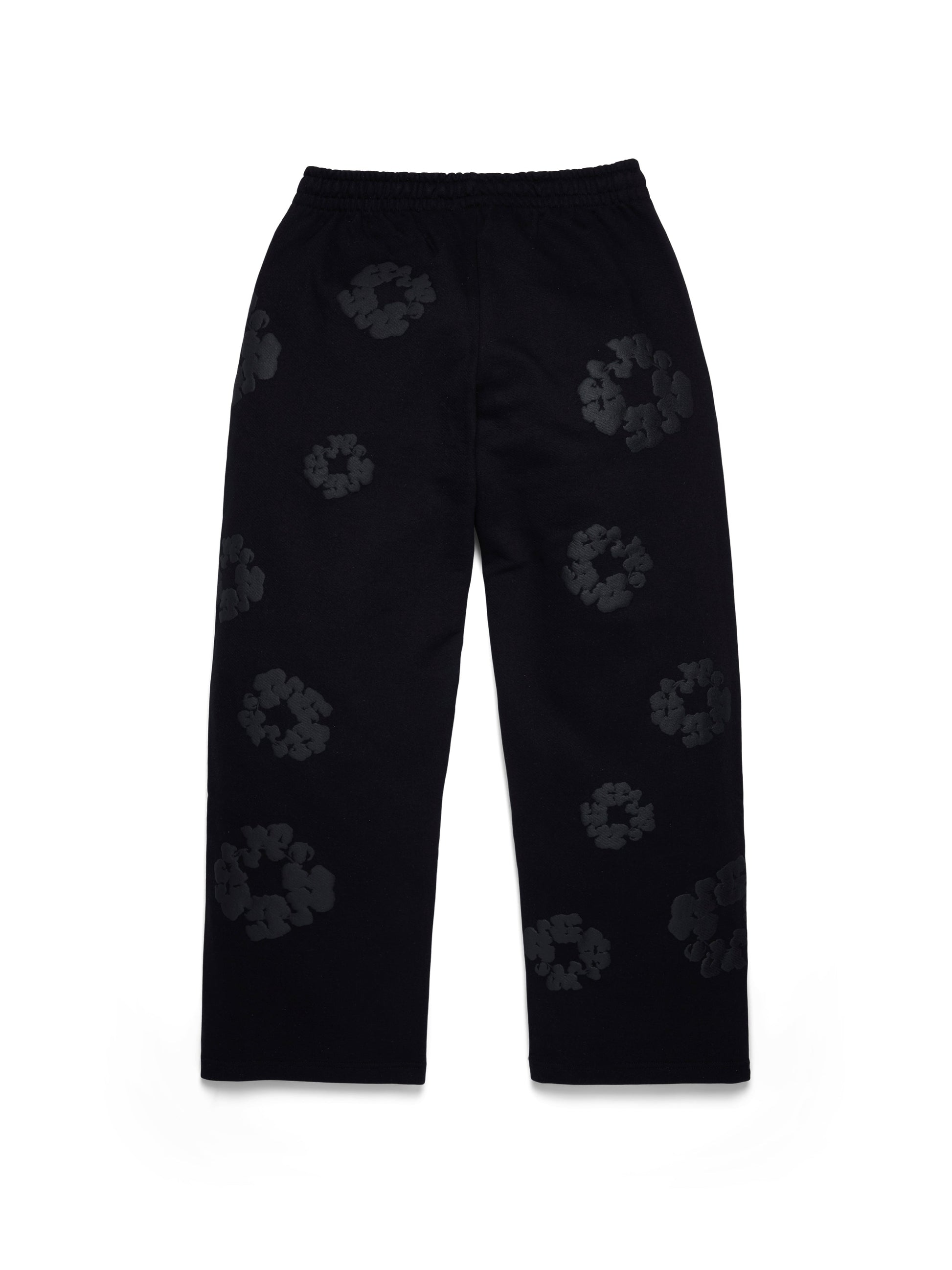 Mono Cotton Wreath Baggy Sweatpants Black – view 2