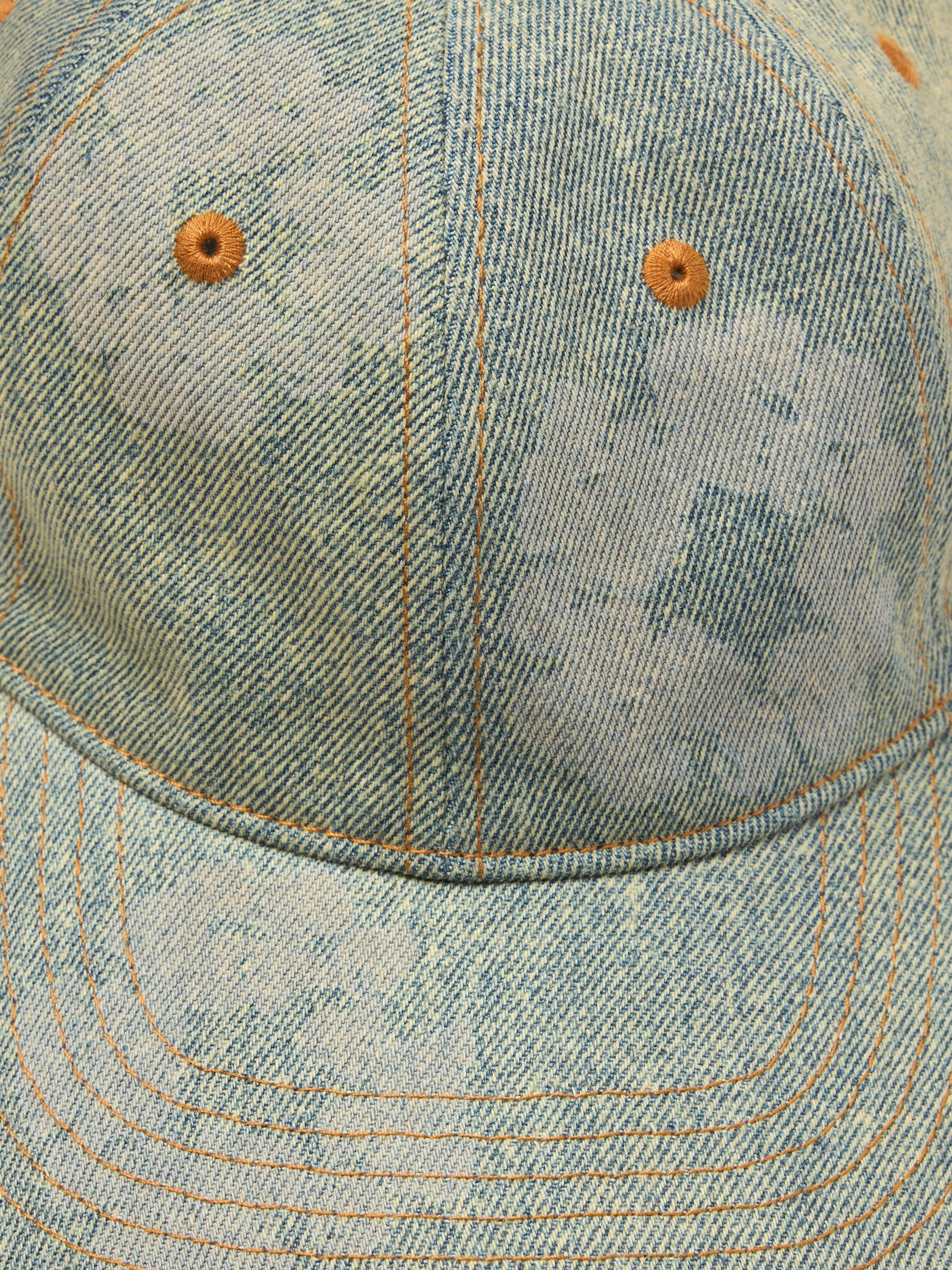 Mono Cotton Wreath Raw Denim Cap Dirty Wash – view 3