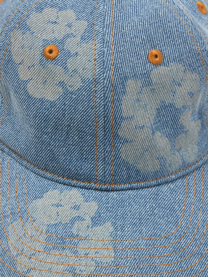 Mono Cotton Wreath Raw Denim Cap Light Wash – view 3