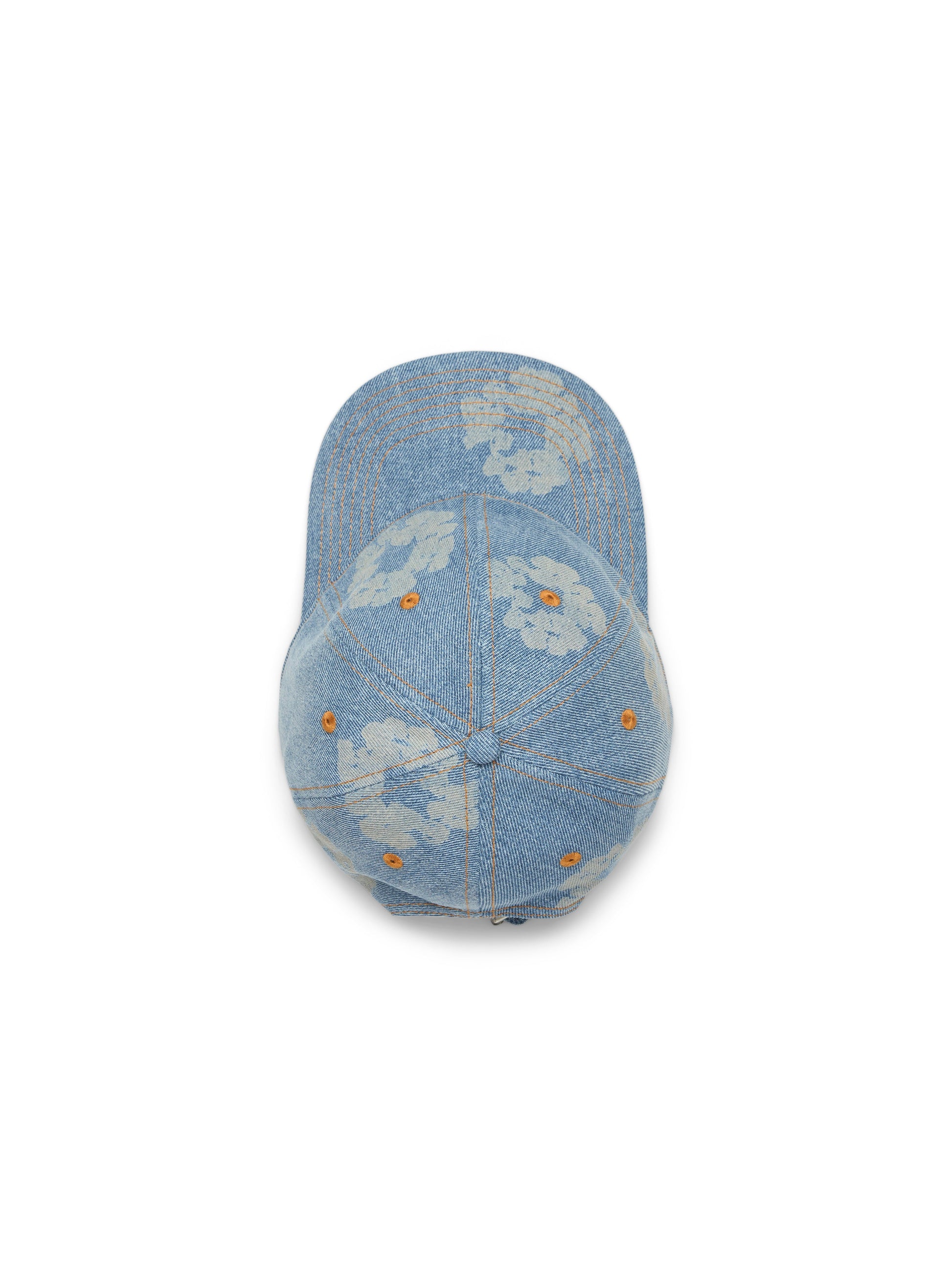 Mono Cotton Wreath Raw Denim Cap Light Wash – view 2