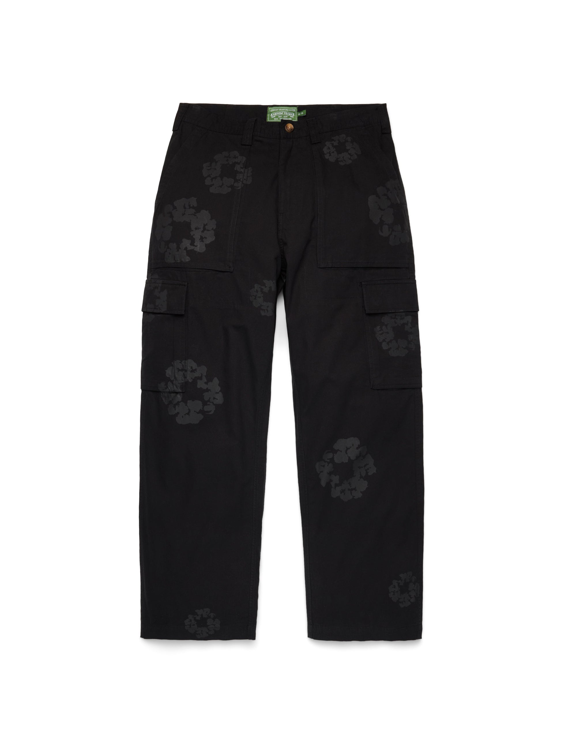 Mono Wreath Cargo Pant Black