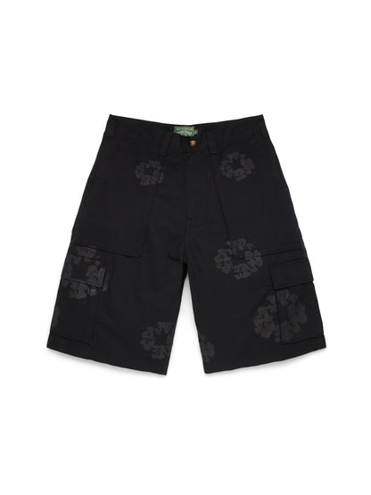 Mono Wreath Cargo Short Black