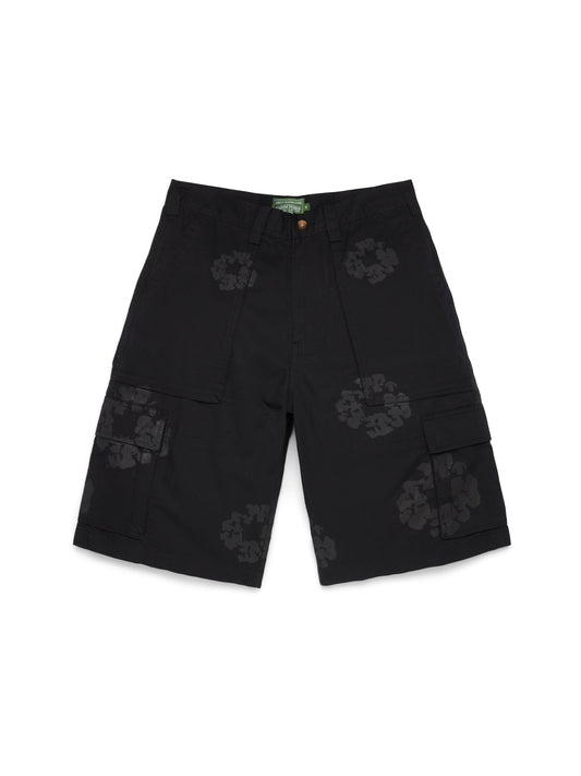 Mono Wreath Cargo Short Black
