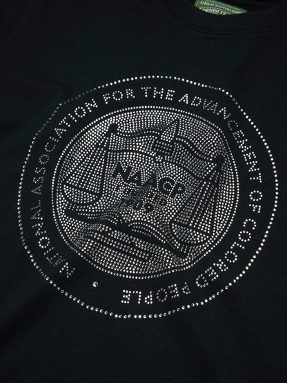 NAACP André Leon Talley Rhinestone Tee Black