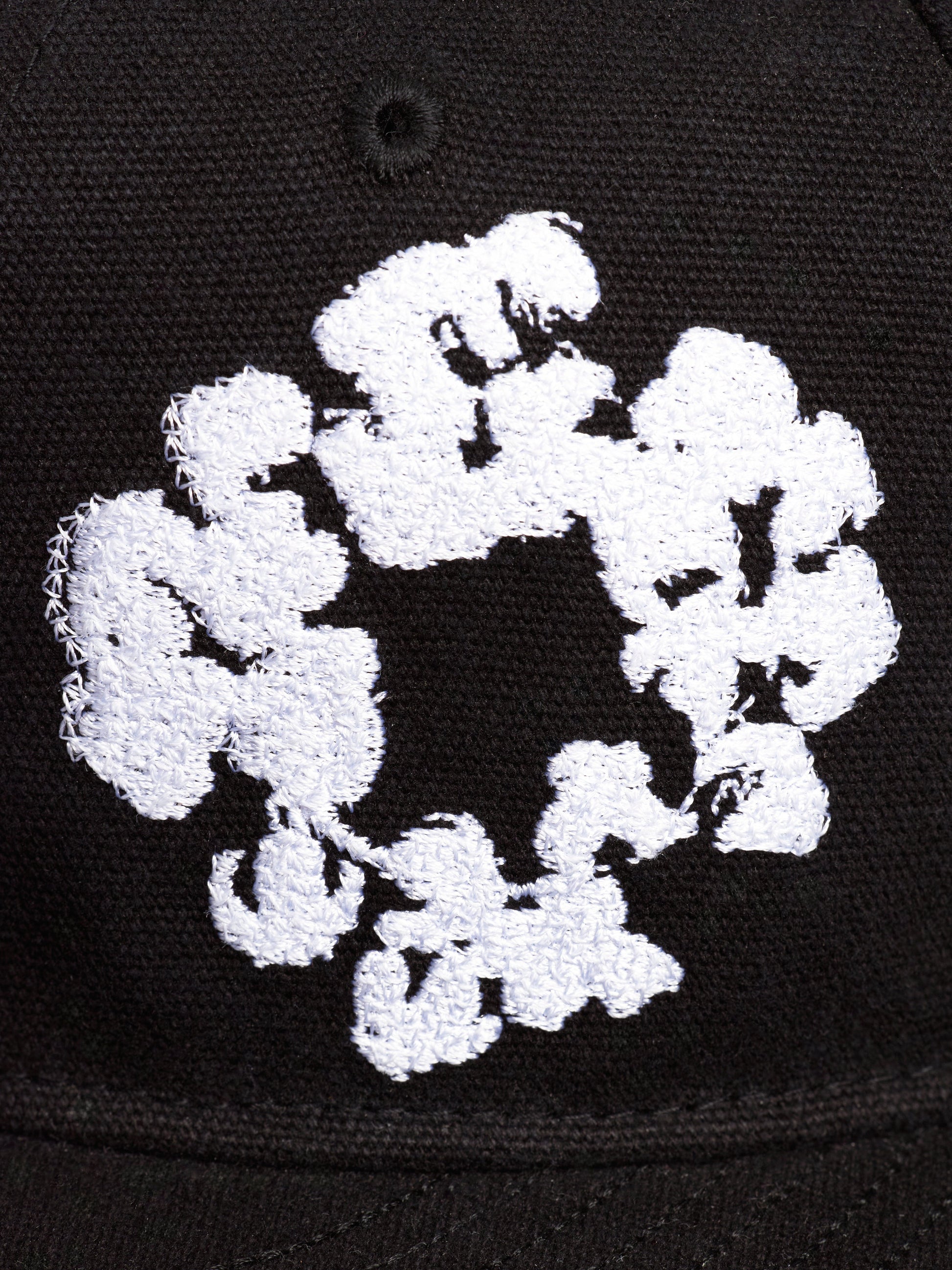 Cotton Wreath New Era 59FIFTY Canvas Fitted Cap Washed Black – view 4
