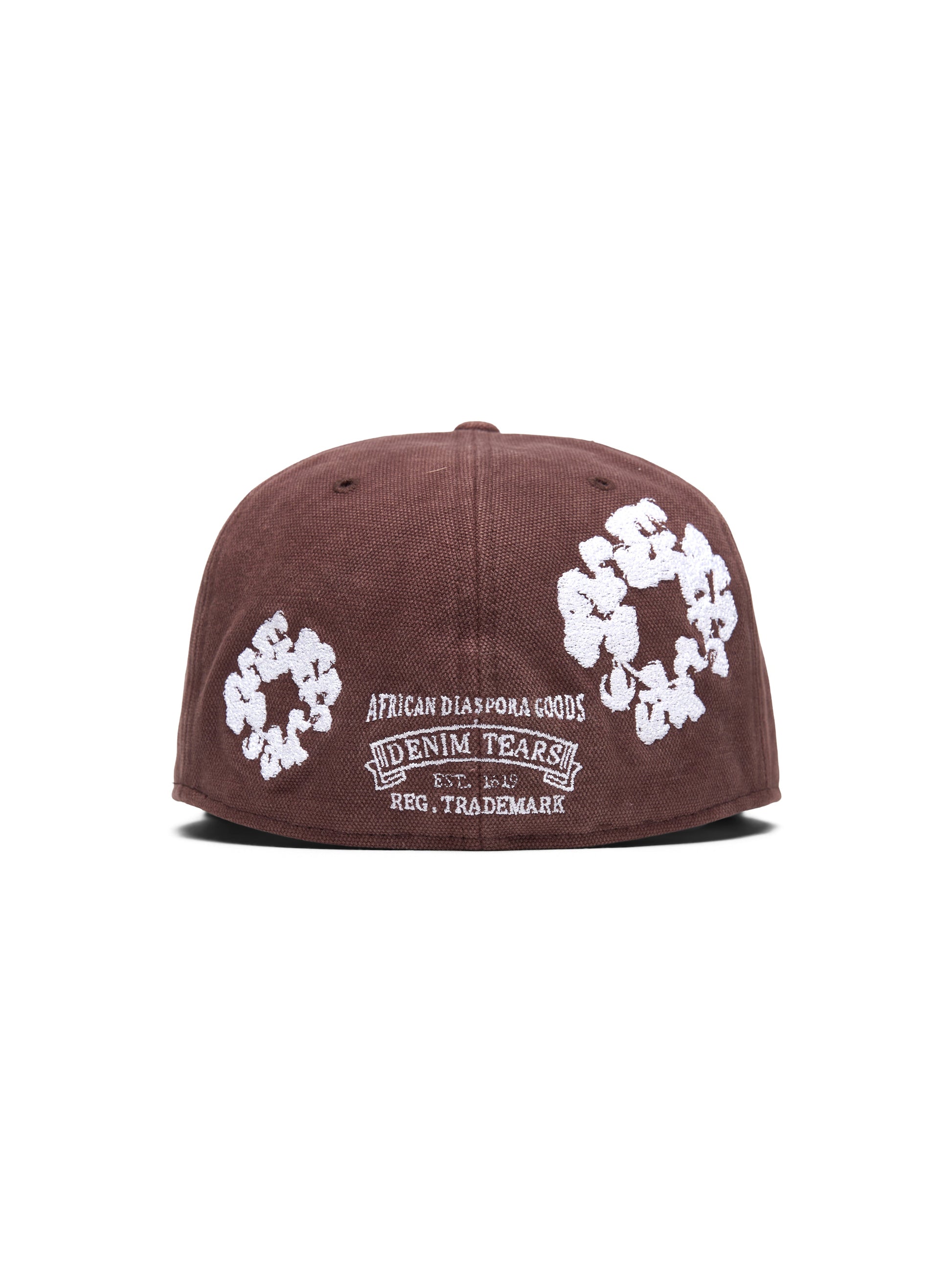 Cotton Wreath New Era 59FIFTY Canvas Fitted Cap Washed Brown – view 2
