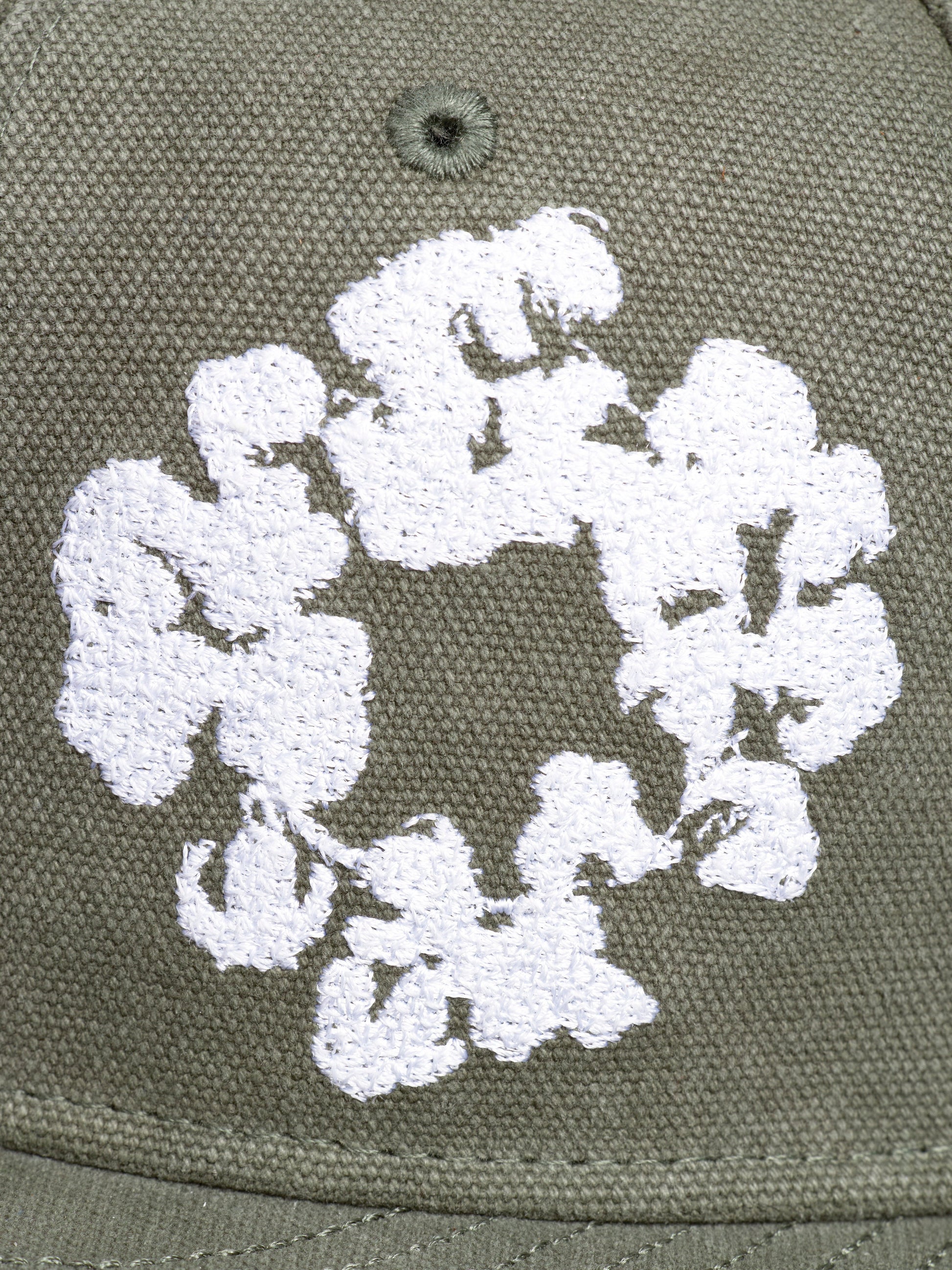 Cotton Wreath New Era 59FIFTY Canvas Fitted Cap Washed Olive – view 4