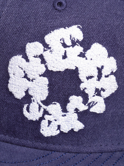 Cotton Wreath New Era 59FIFTY Canvas Fitted Cap Washed Indigo – view 4