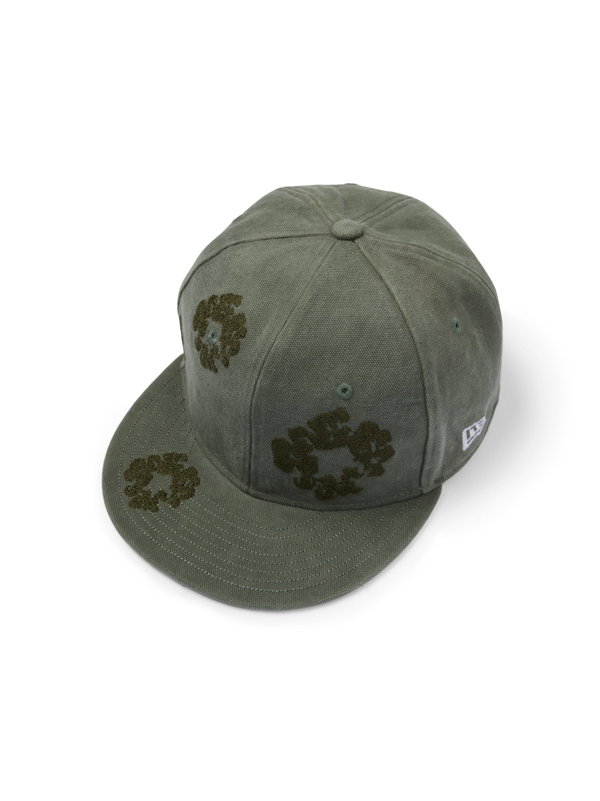Mono Wreath New Era 59FIFTY Fitted Cap Washed Olive – view 3
