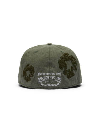 Mono Wreath New Era 59FIFTY Fitted Cap Washed Olive – view 2