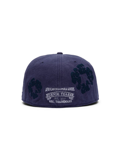 Mono Wreath New Era 59FIFTY Fitted Cap Washed Indigo – view 2
