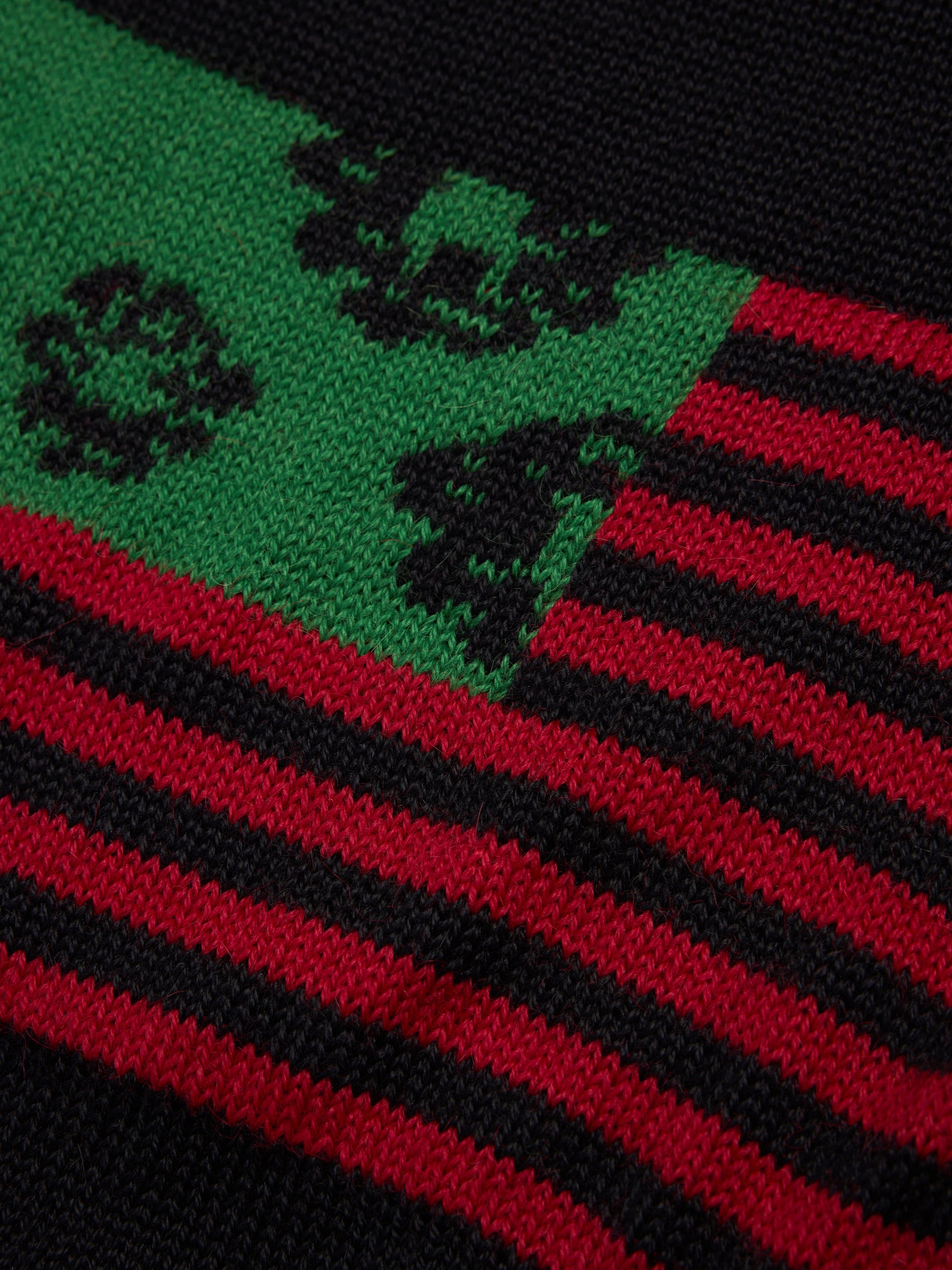Pan-African Wreath Flag Scarf Black – view 3