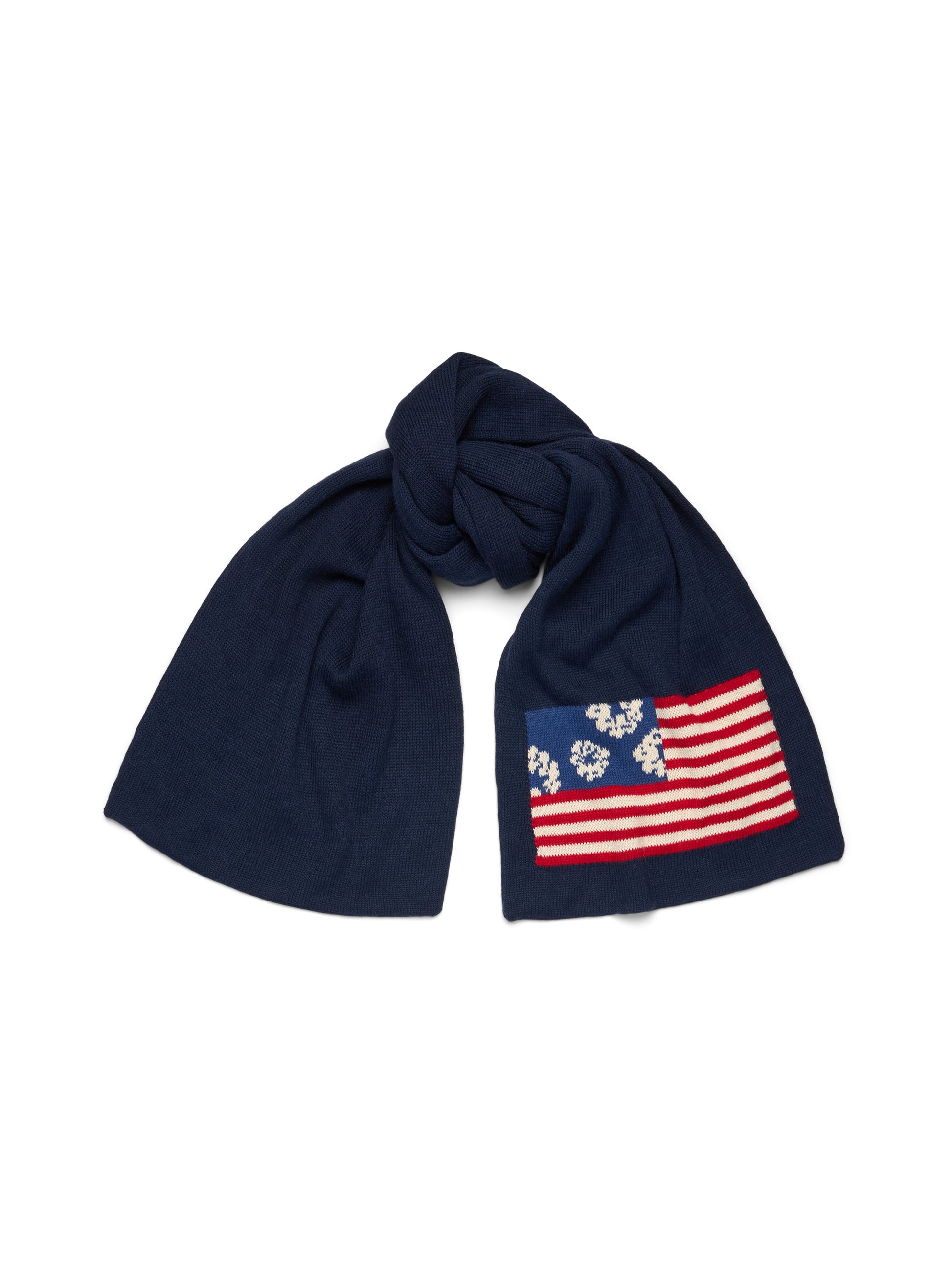 Pan-African Wreath Flag Scarf Navy – view 2