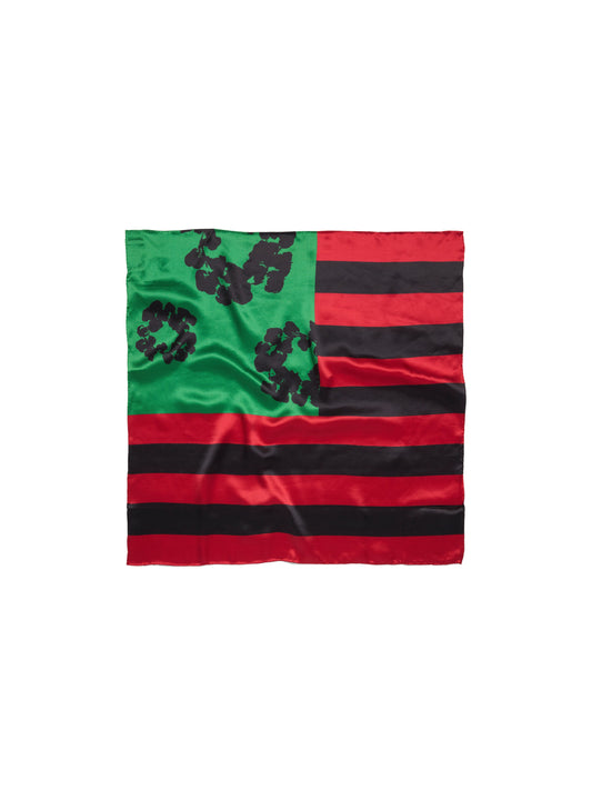 Pan African Wreath Flag Scarf Red/Black/Green