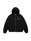 Pan African Zip Hoodie Black