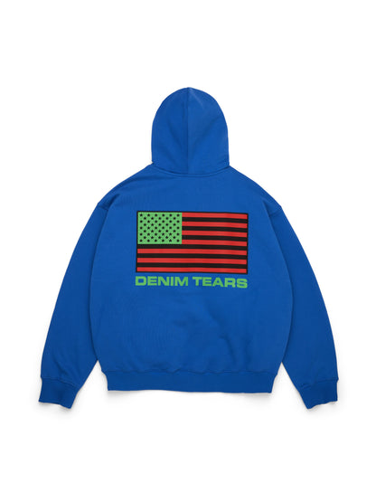 Pan African Zip Hoodie Blue – view 2
