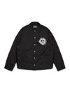 Peace Wreath Coaches Jacket Black