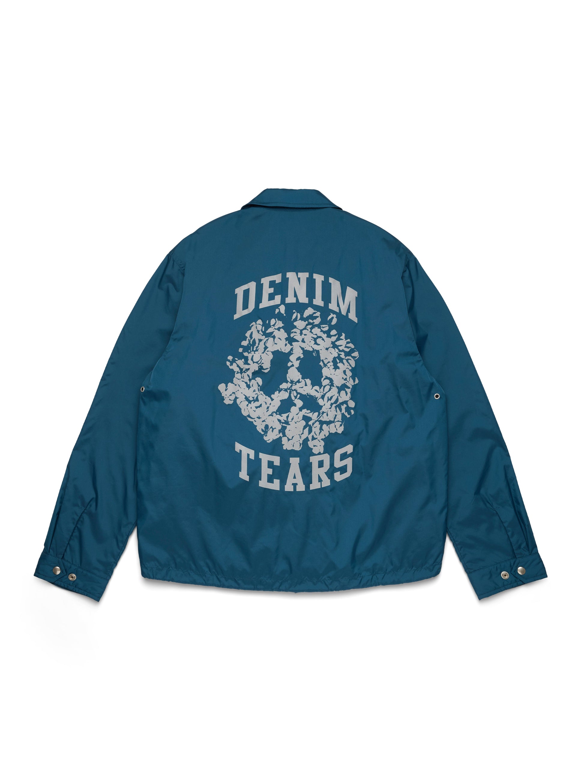 Peace Wreath Coaches Jacket Blue – view 2