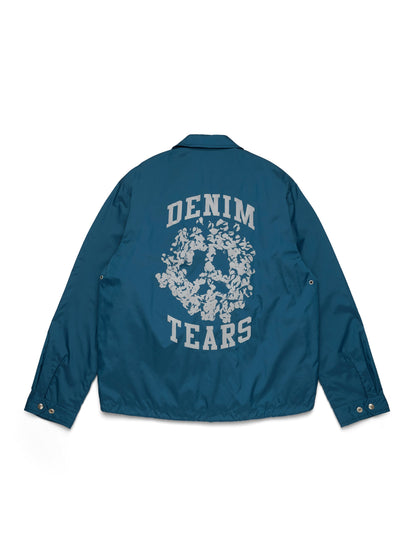 Peace Wreath Coaches Jacket Blue – view 2