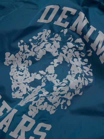 Peace Wreath Coaches Jacket Blue – view 3