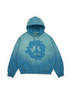 Peace Wreath Knockout Zip Hoodie Blue