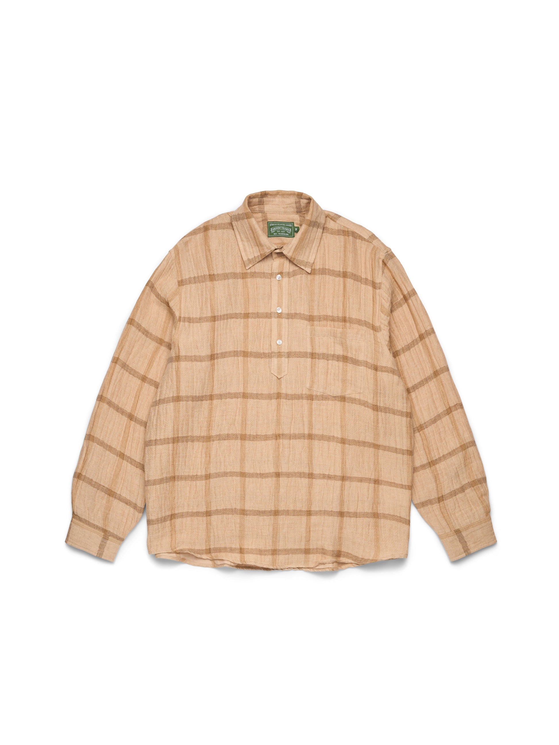 Overcheck Pullover Tan