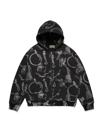Plates Zip Hoodie