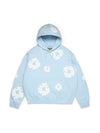 Cotton Wreath Hoodie Powder Blue