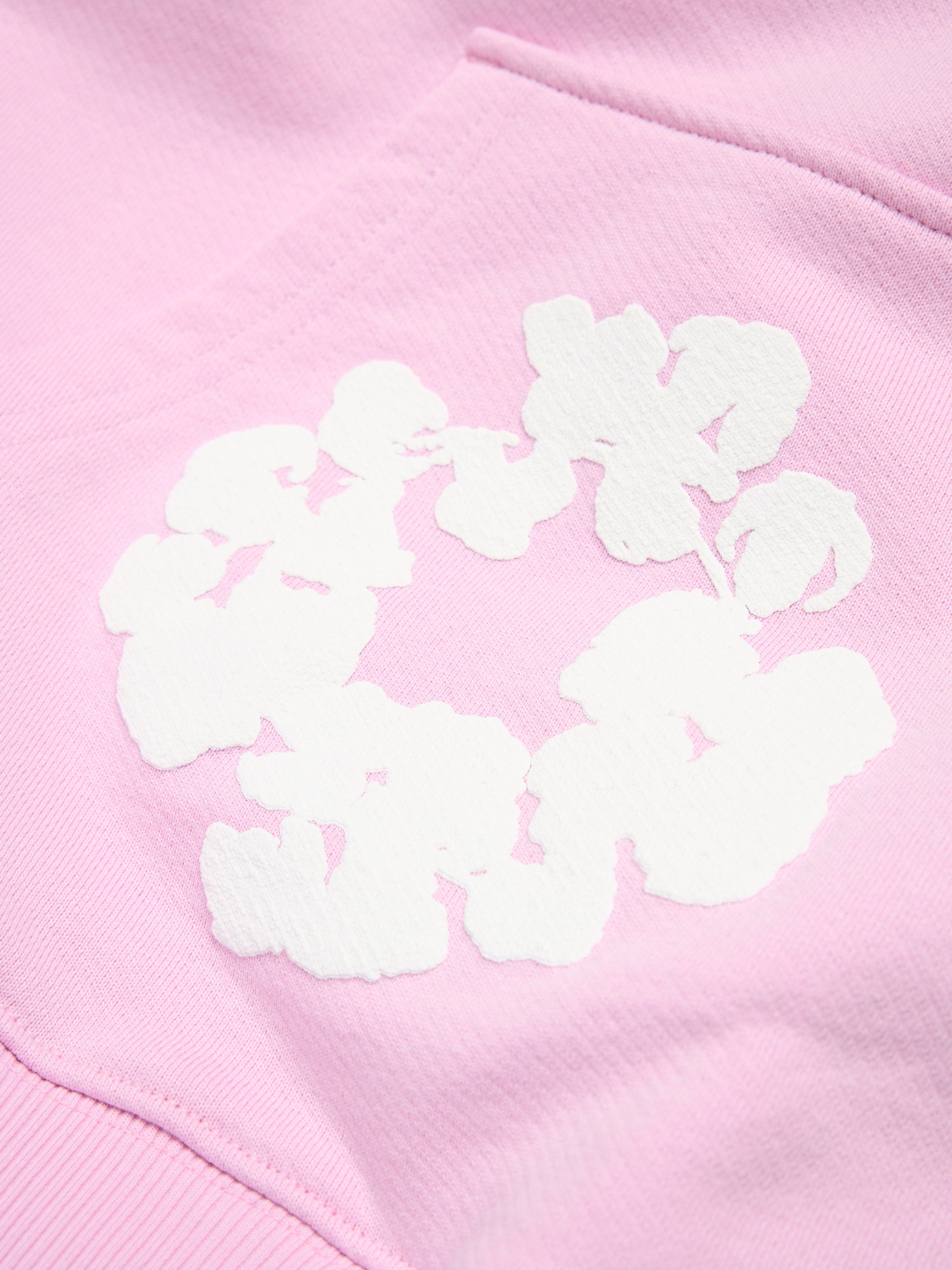 Cotton Wreath Hoodie Powder Pink – view 3