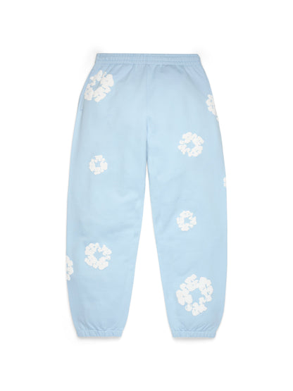 Cotton Wreath Sweatpants Powder Blue