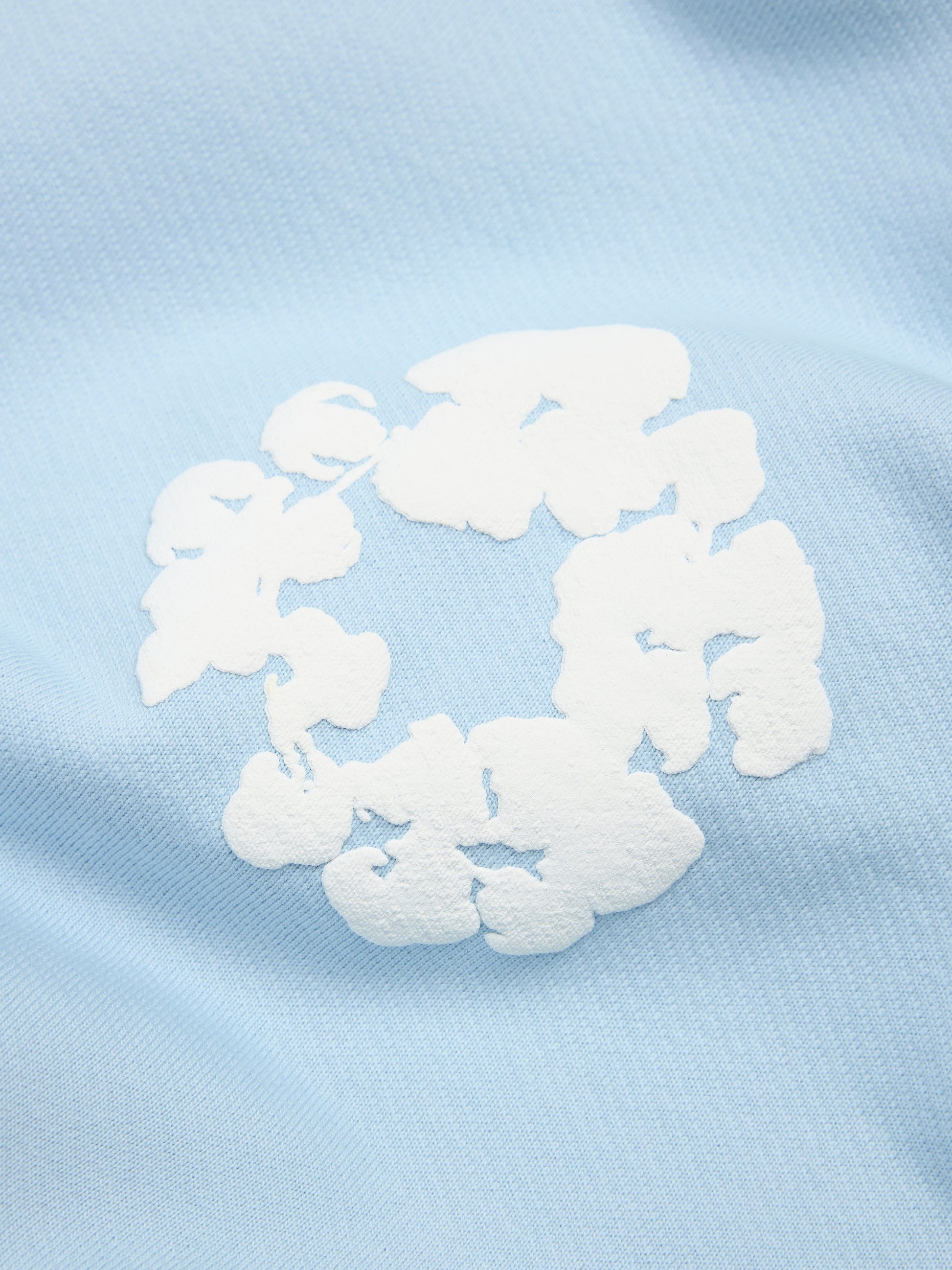 Cotton Wreath Sweatpants Powder Blue – view 4
