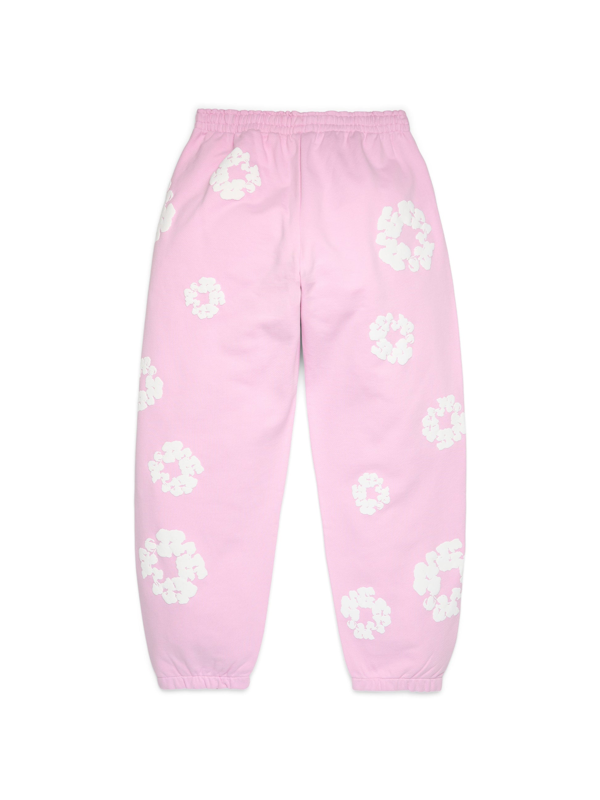 Cotton Wreath Sweatpants Powder Pink – view 2