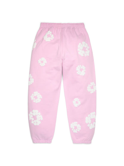 Cotton Wreath Sweatpants Powder Pink – view 2
