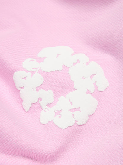 Cotton Wreath Sweatpants Powder Pink – view 4