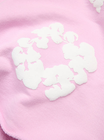 Cotton Wreath Sweatshorts Powder Pink – view 3