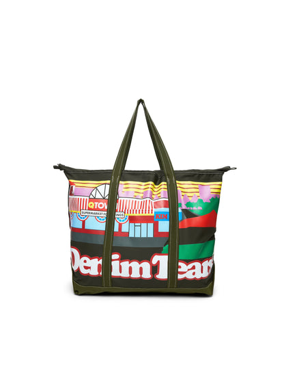 Q Town Nylon Tote Bag